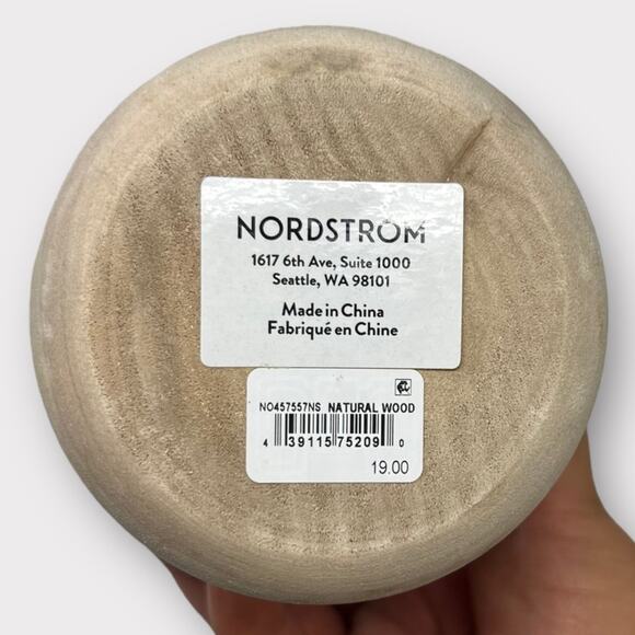 Nordstrom Natural Wood Tiered Christmas Tree Tabletop Figurine Holiday Decor NEW - Picture 3 of 3